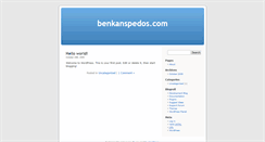Desktop Screenshot of benkanspedos.com
